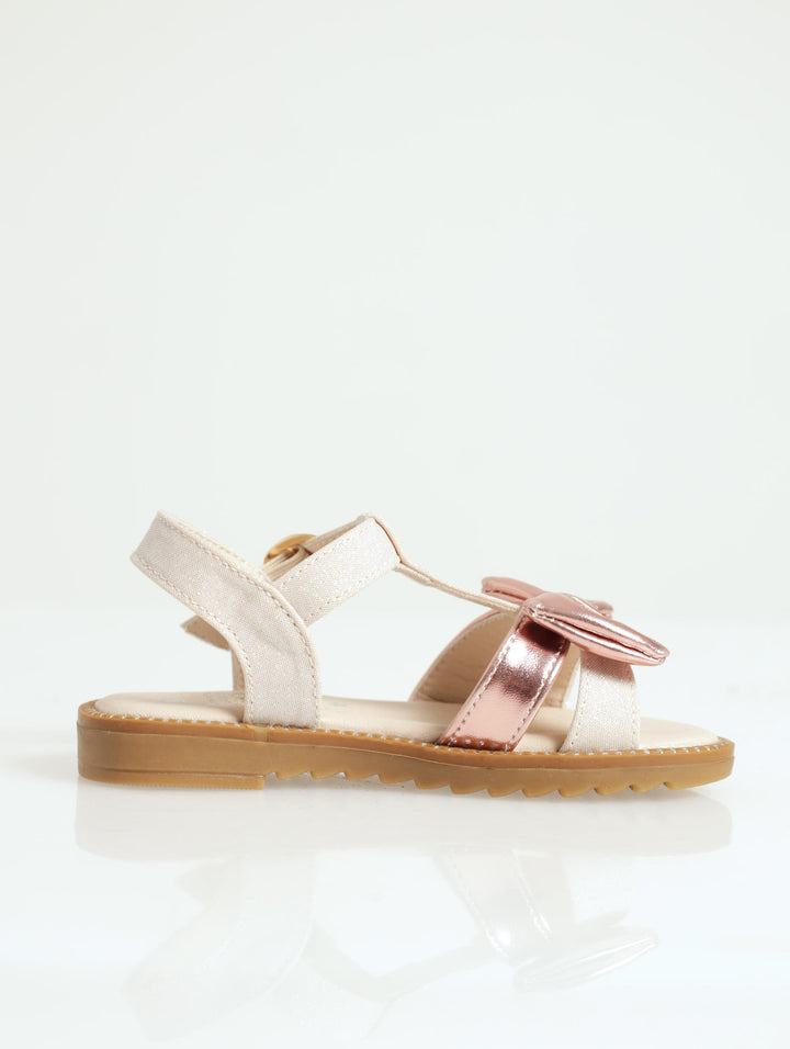Pre-Girls Bow Sandal - Gold