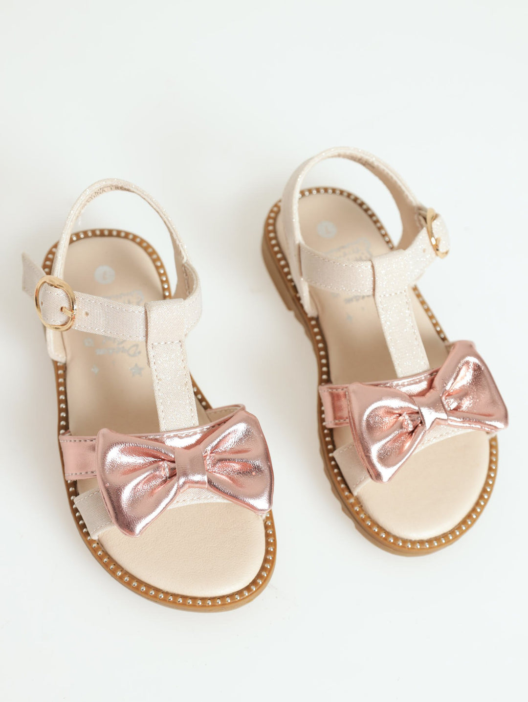 Pre-Girls Bow Sandal - Gold