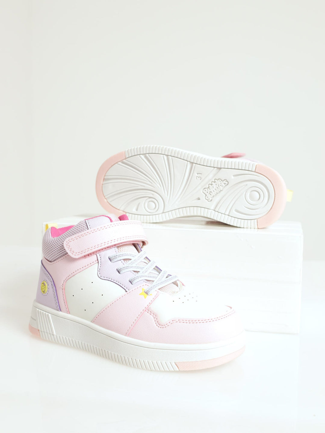 Girls Colourblock Hi-Top - Pink