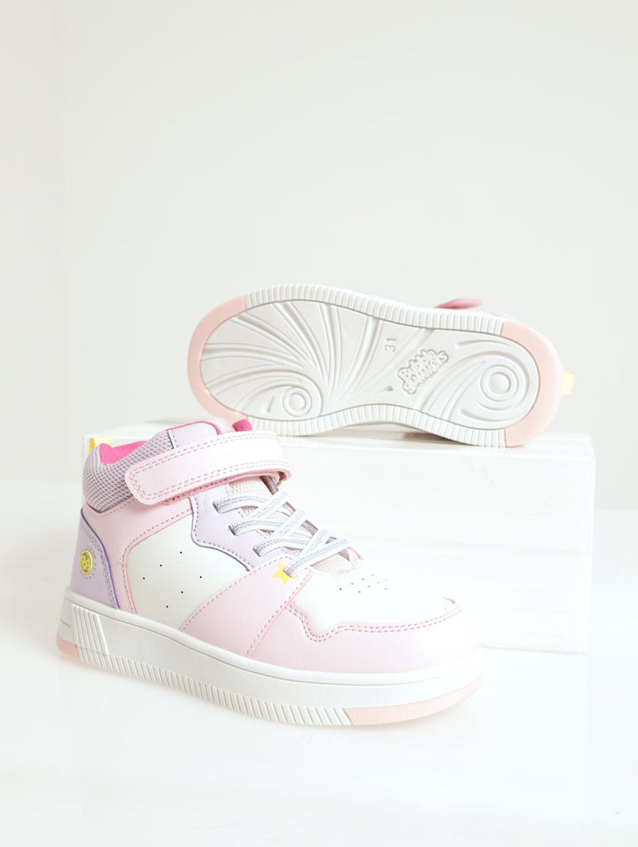 Girls Colourblock Hi-Top - Pink
