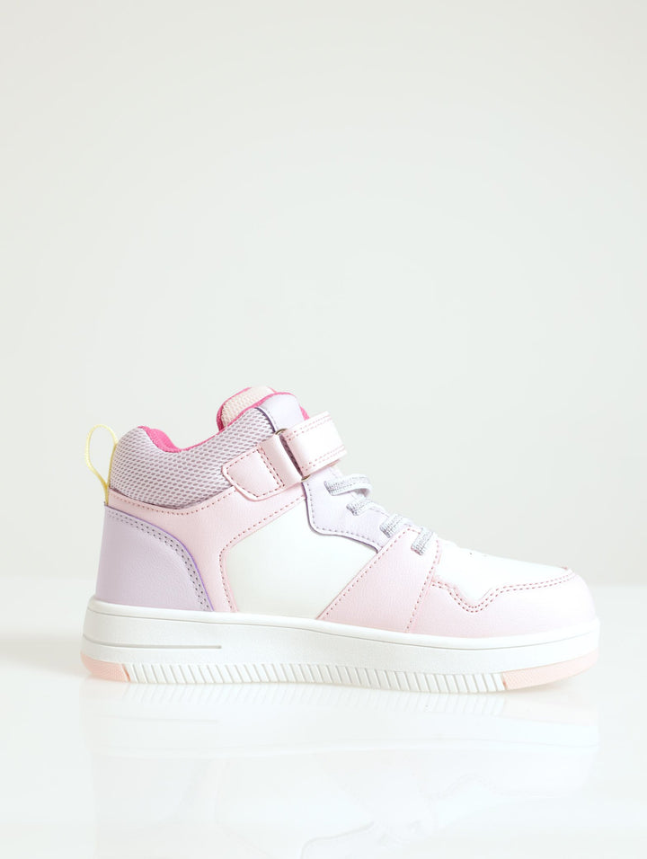 Girls Colourblock Hi-Top - Pink