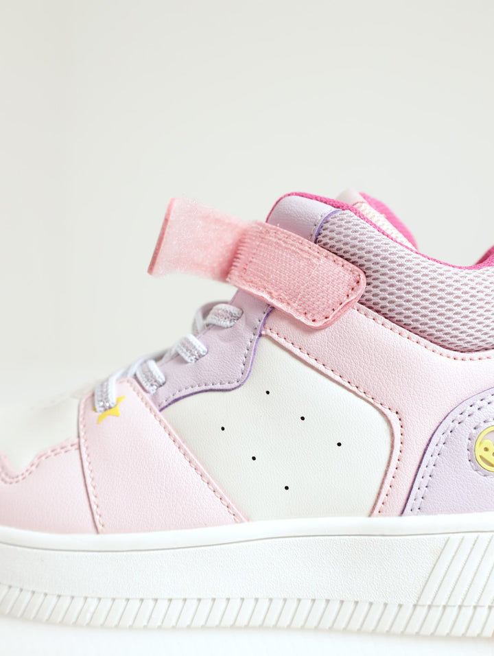Girls Colourblock Hi-Top - Pink
