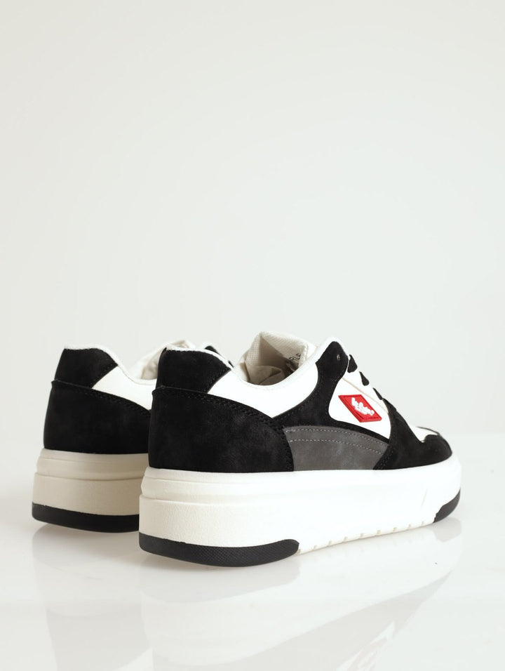 Merle Rubber Side Flashion Platform Sneaker - Black/White