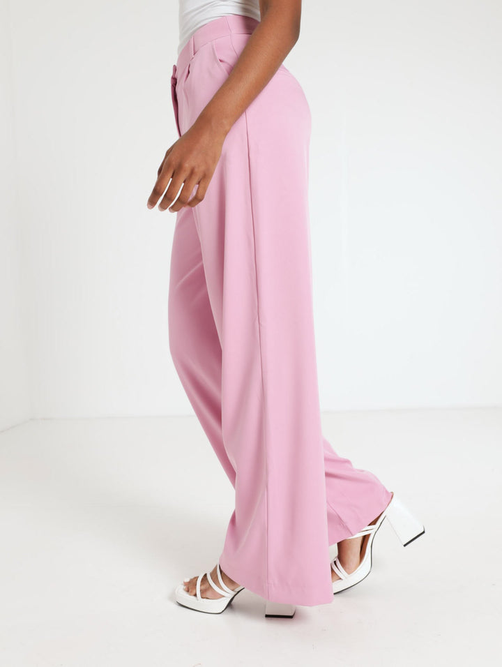 Suit Wide Leg Pant - Pink