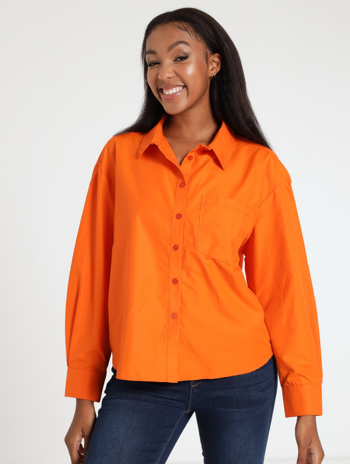 Oversized Shirt - Orange