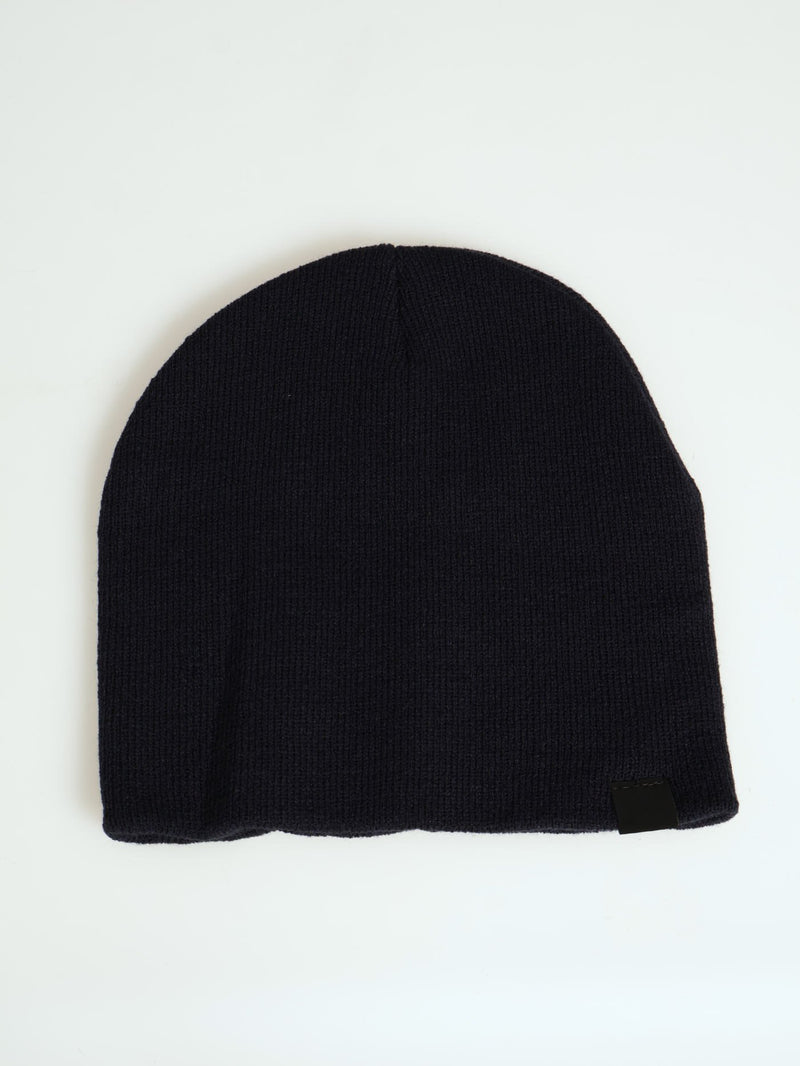 Micro Knit Beanie - Navy