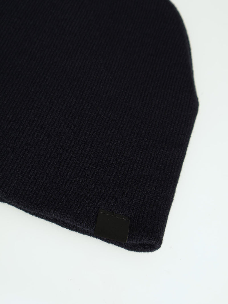 Micro Knit Beanie - Navy