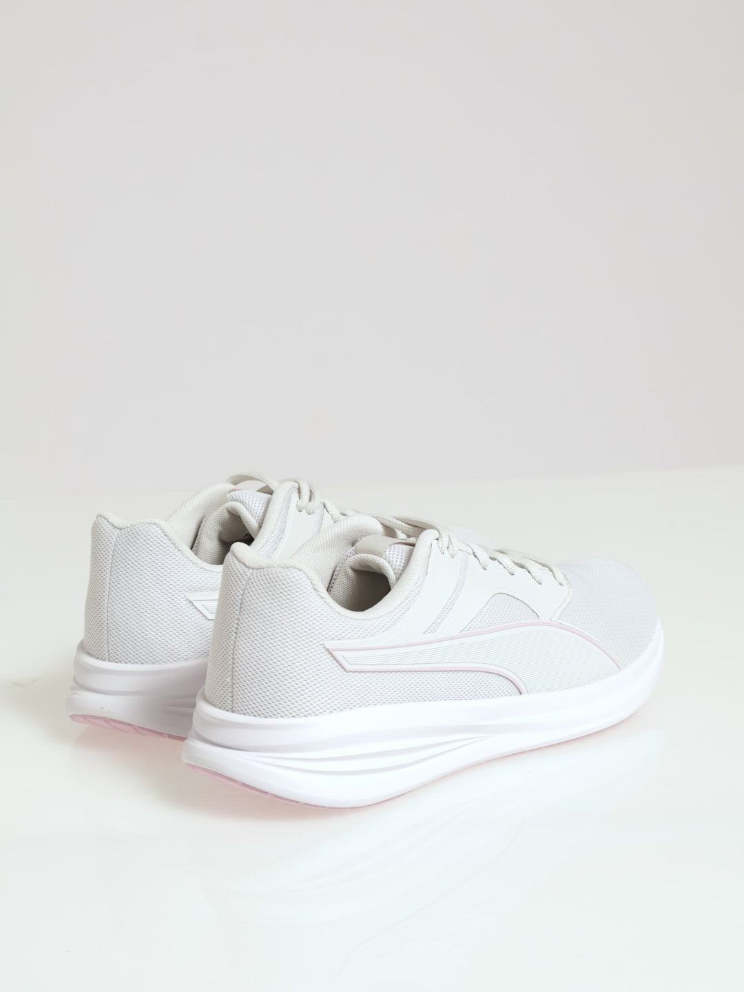 Transport Lace Up Trainer - Light Grey