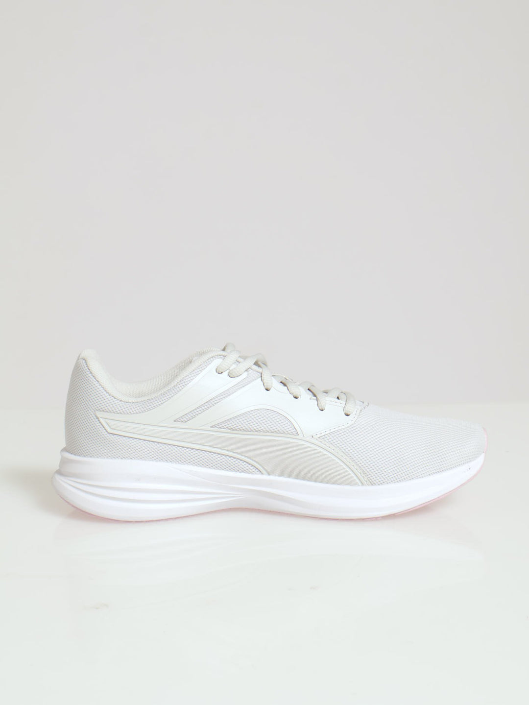 Transport Lace Up Trainer - Light Grey