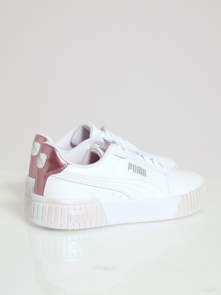 Carina 2.0 Girlpower Platform Sneaker - White/Pink