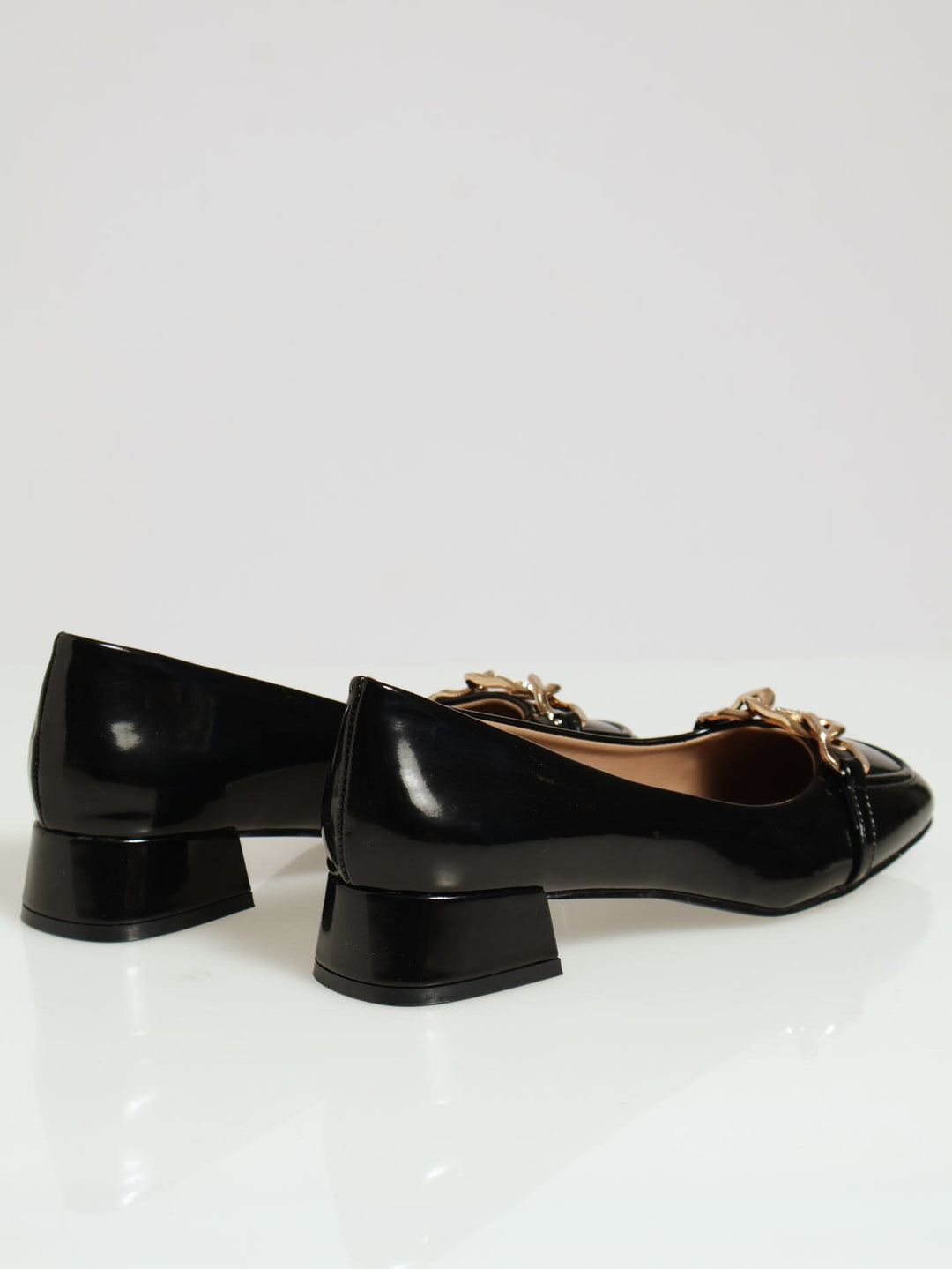 Loafer Trim Heel - Black