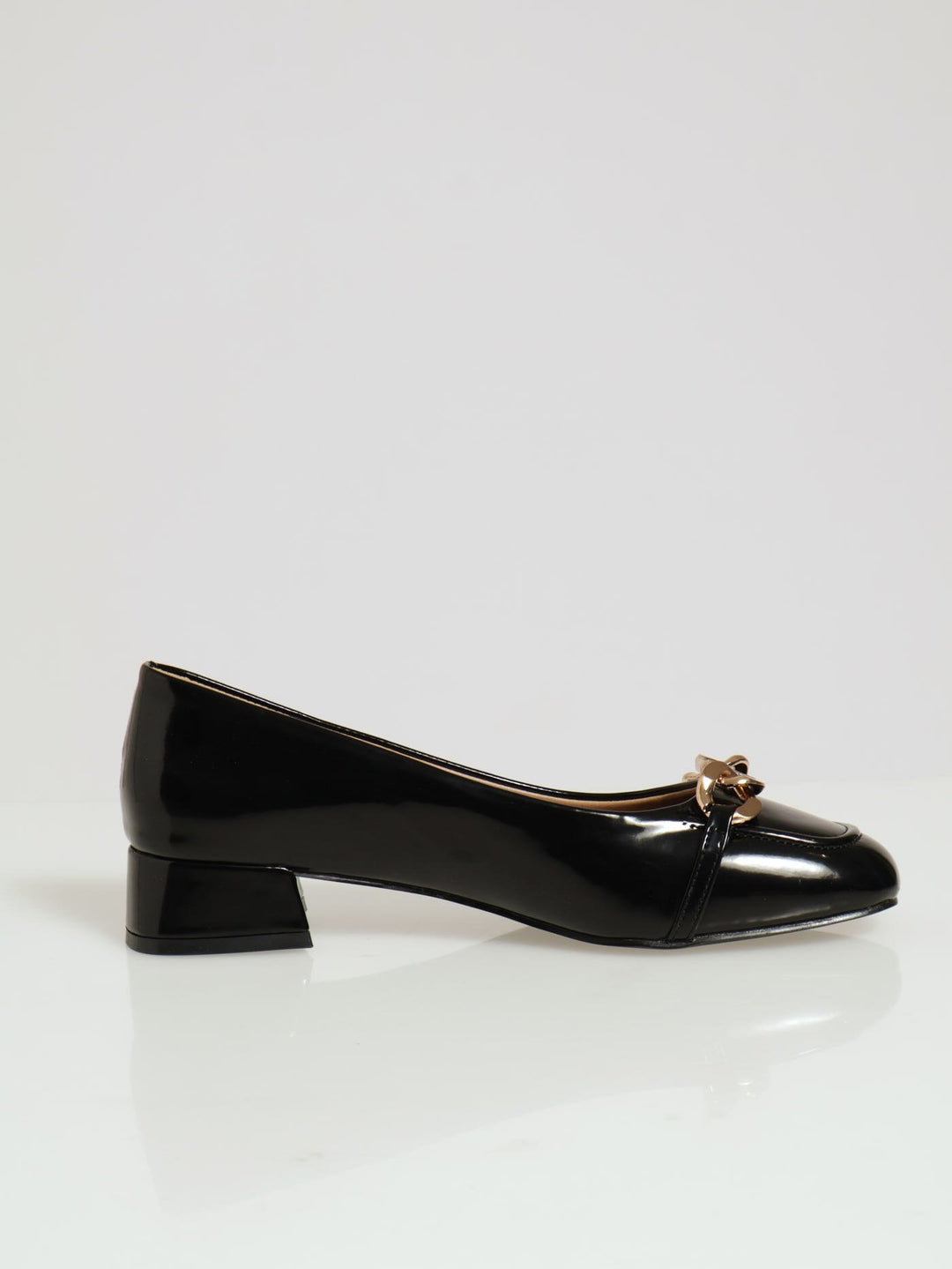 Loafer Trim Heel - Black