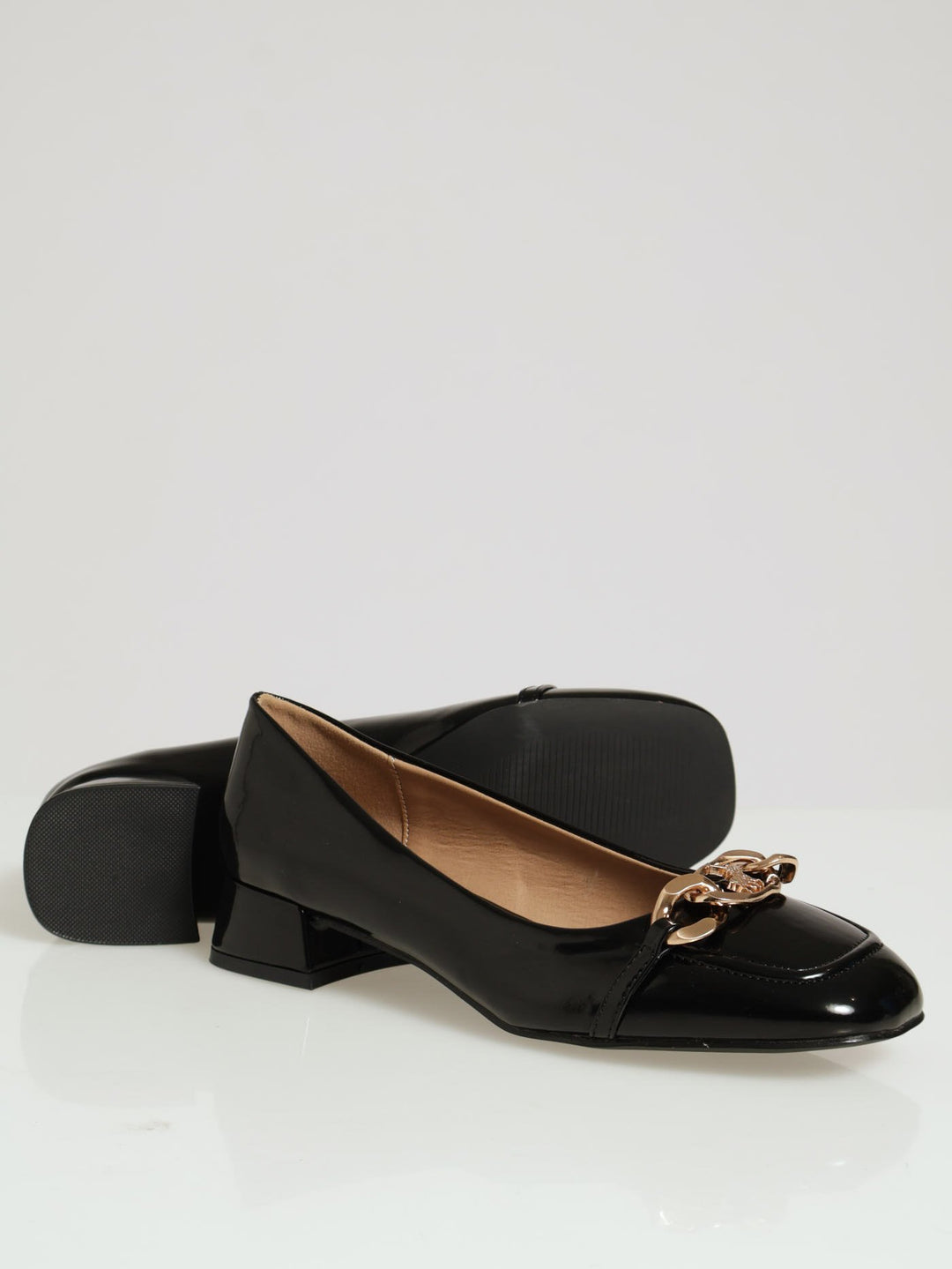 Loafer Trim Heel - Black