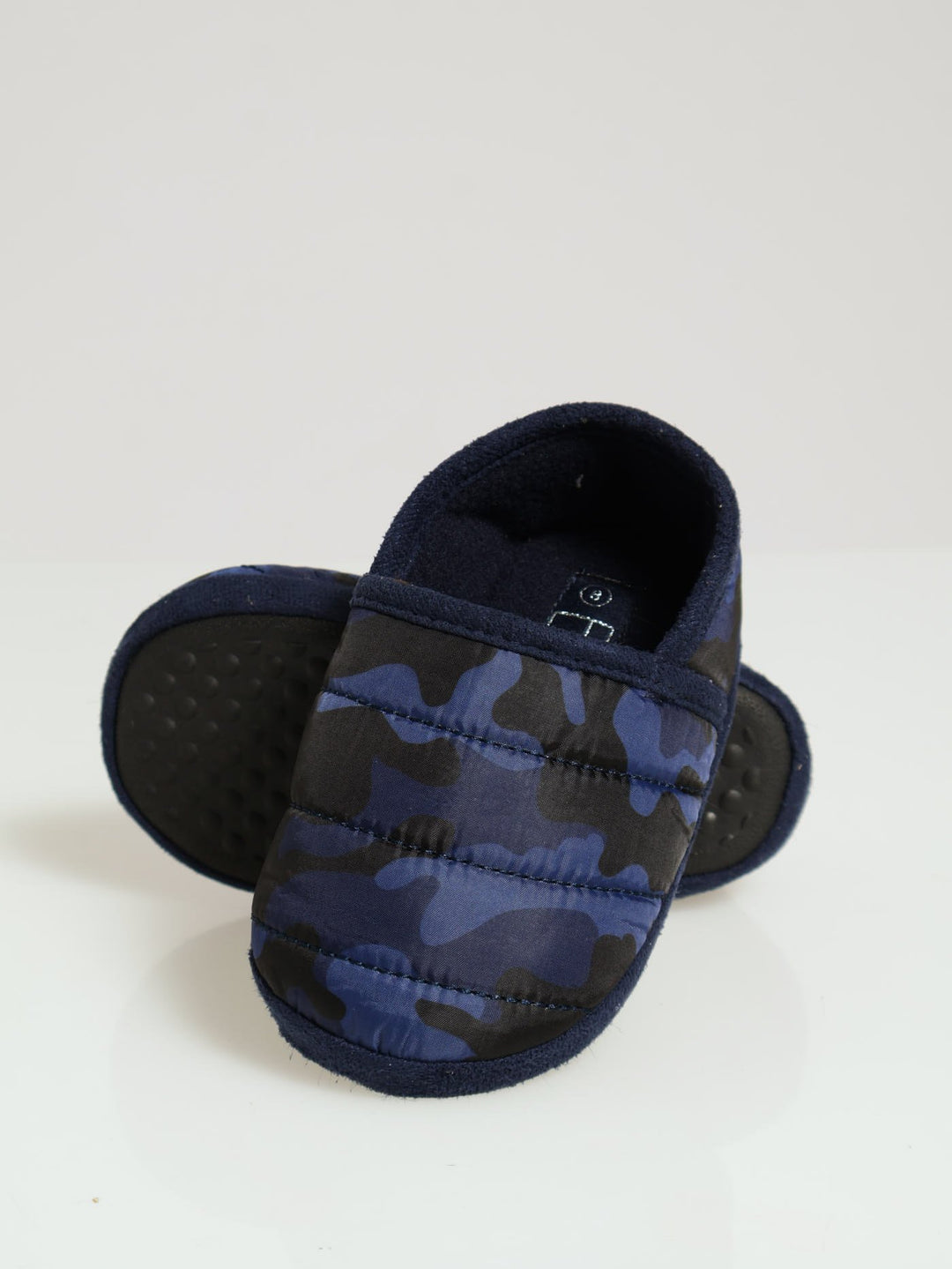 Pre-Boys Camo Slipper - Navy