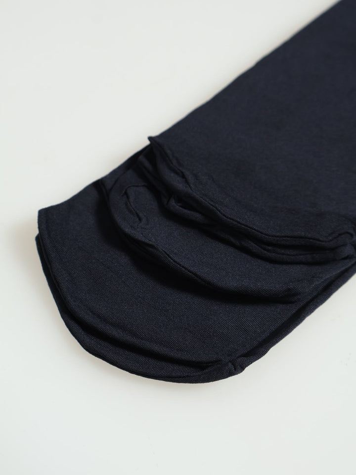 3 Pack Opaque  Knee High Stockings - Navy