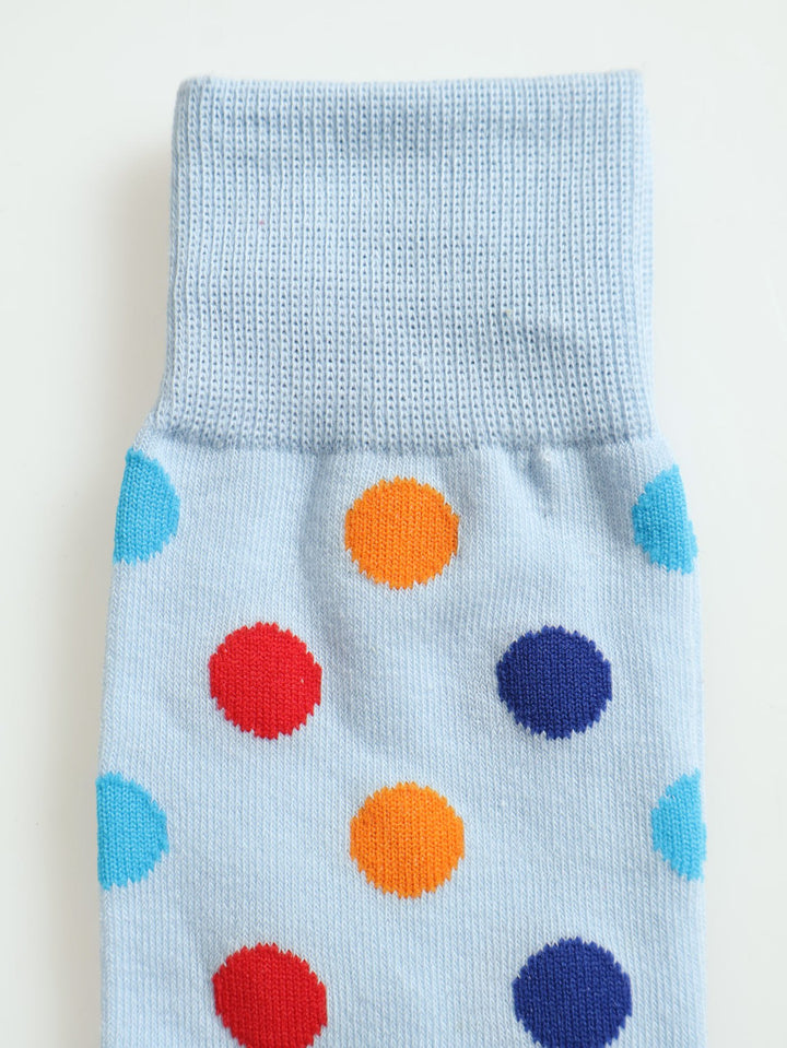SingleBright Dots Anklet Socks - Blue