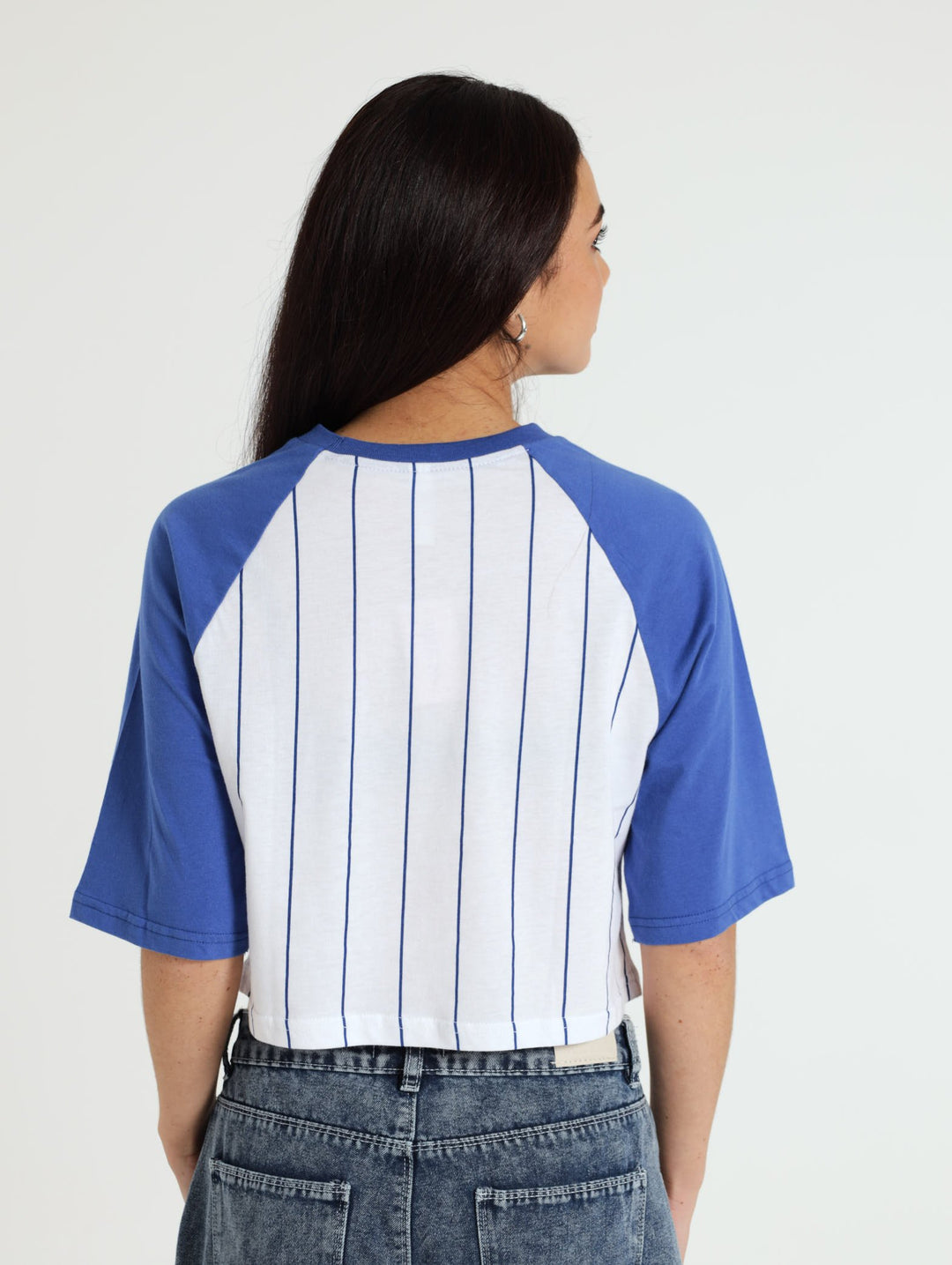 Baseball Raglan Tee - Cobalt
