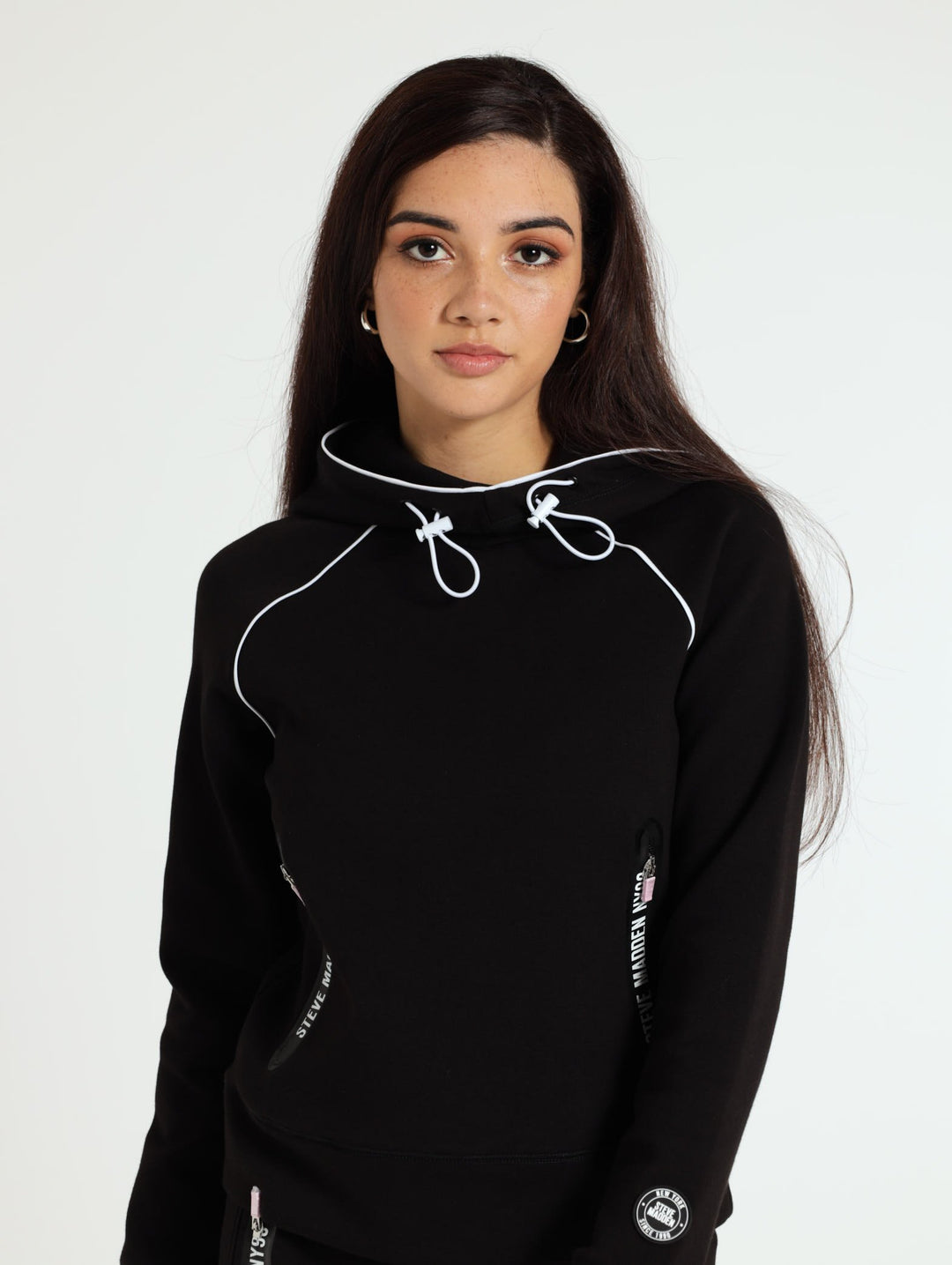 Sasha Scuba Sweat Top - Black