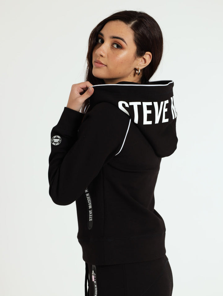 Sasha Scuba Sweat Top - Black