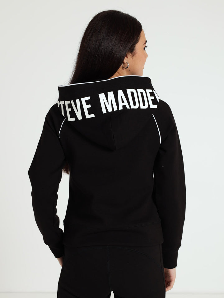 Sasha Scuba Sweat Top - Black