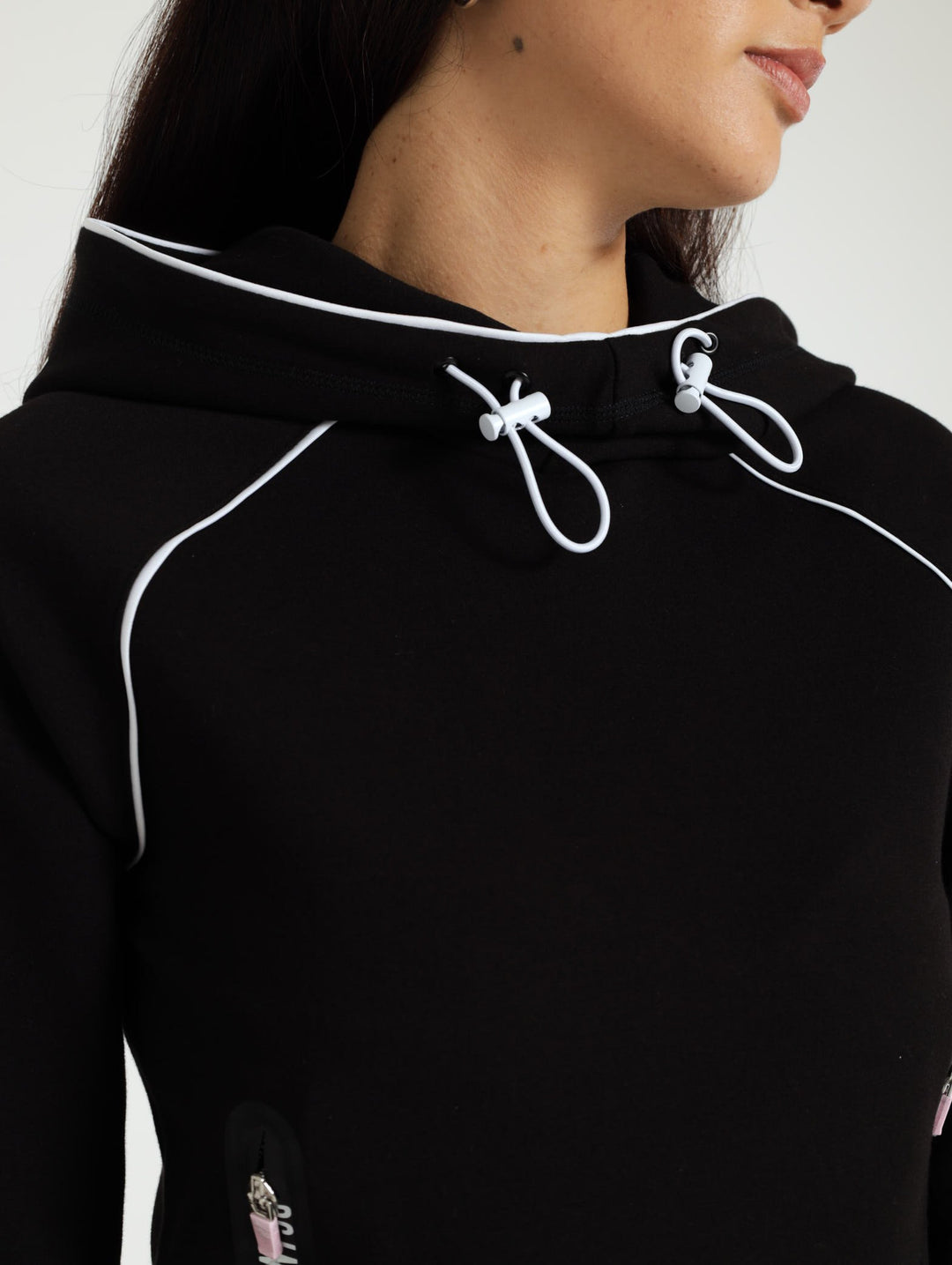 Sasha Scuba Sweat Top - Black