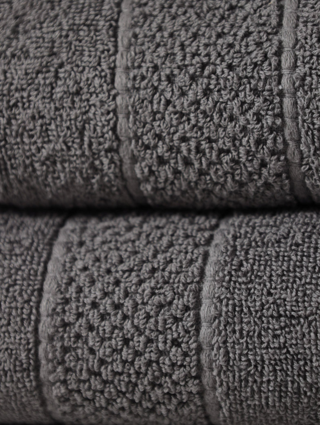 Premium Textured Towels - Charcoal
