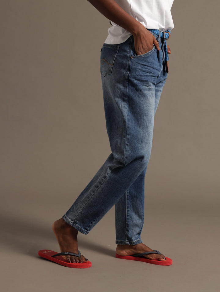 Mom Denim Jeans - Medium Wash