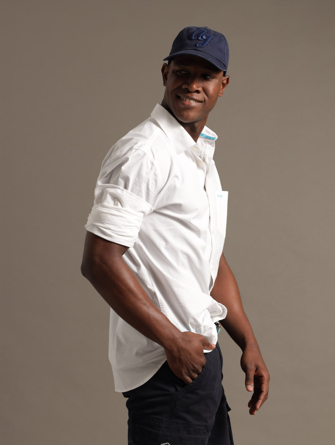 Cotton Poplin Shirt - White