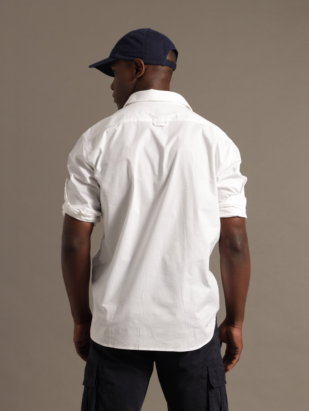 Cotton Poplin Shirt - White