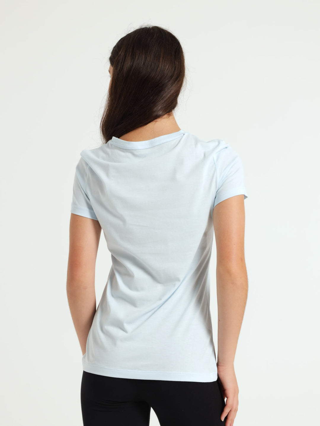 Girls Essential Logo Tee - Blue
