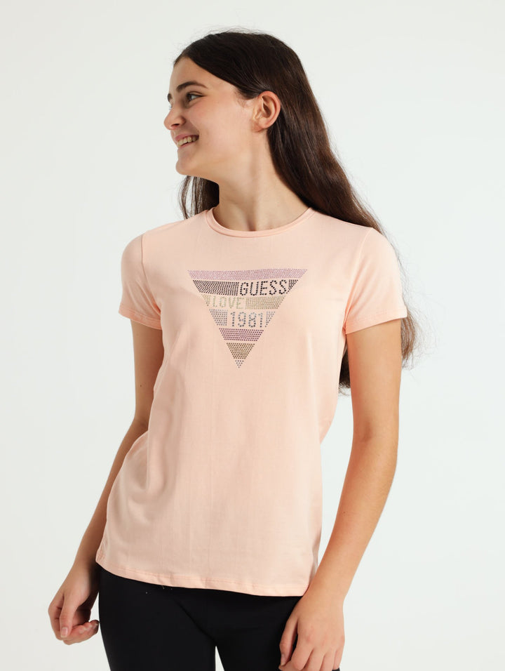 Girls Tee - Peach