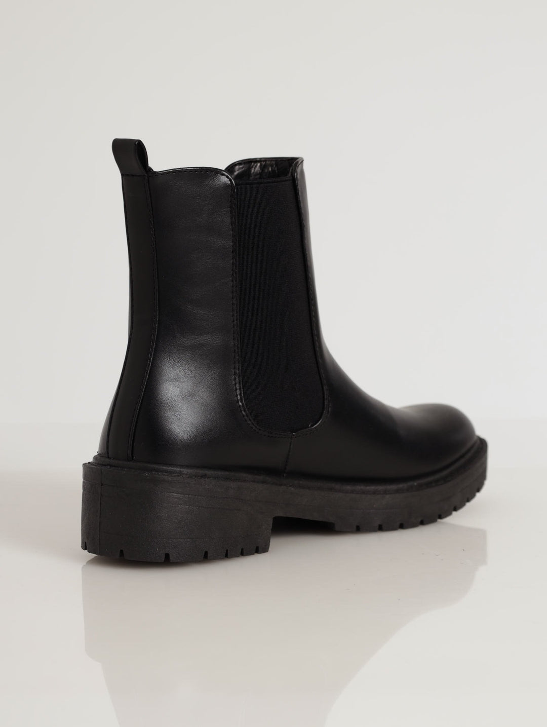 Ladies Chunky Ankle Chelsea Boot - Black