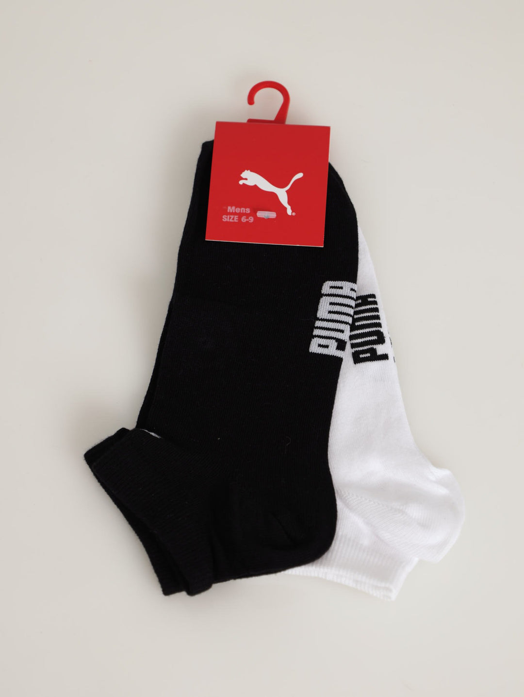 Men's 2 Pack Foot Protector Secret Sock - Black/White