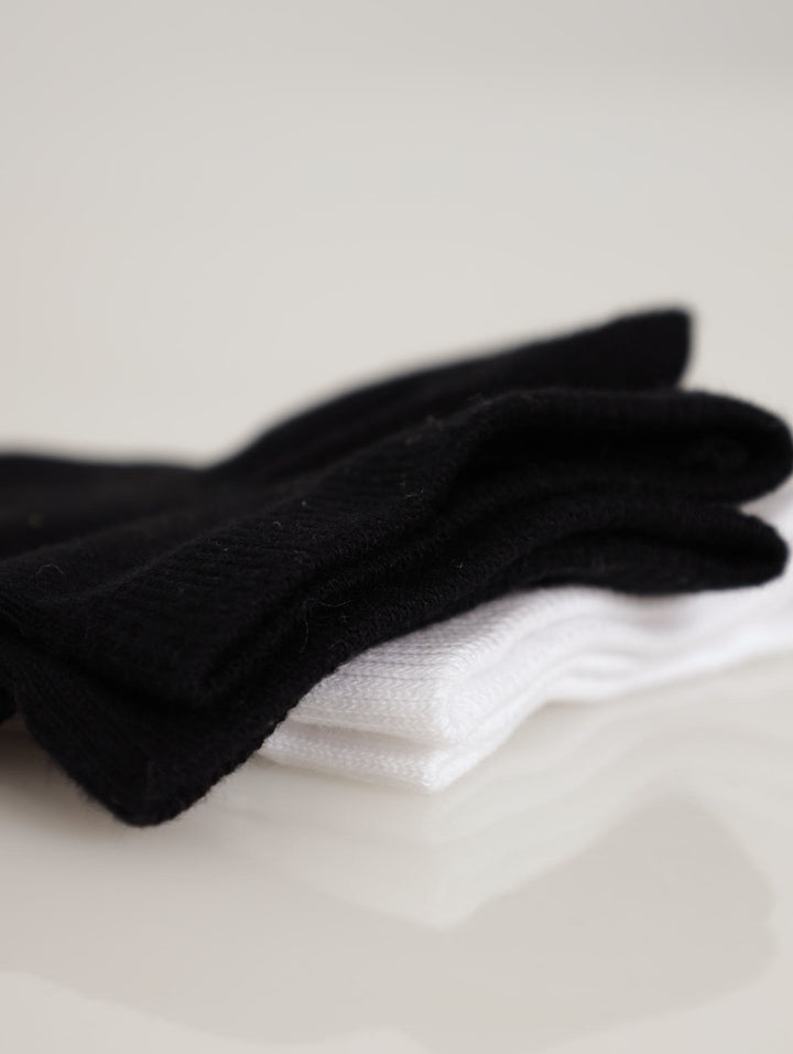 Men's 2 Pack Foot Protector Secret Sock - Black/White