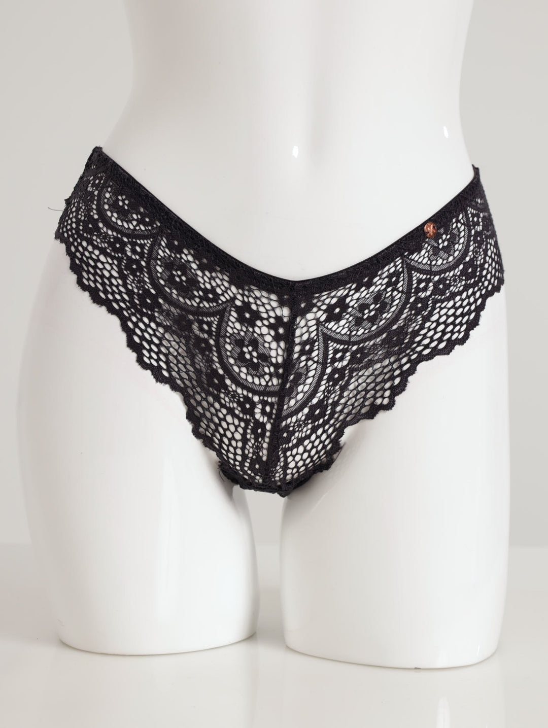 Ladies 3 Pack Galloon Lace Brazilian Panty
