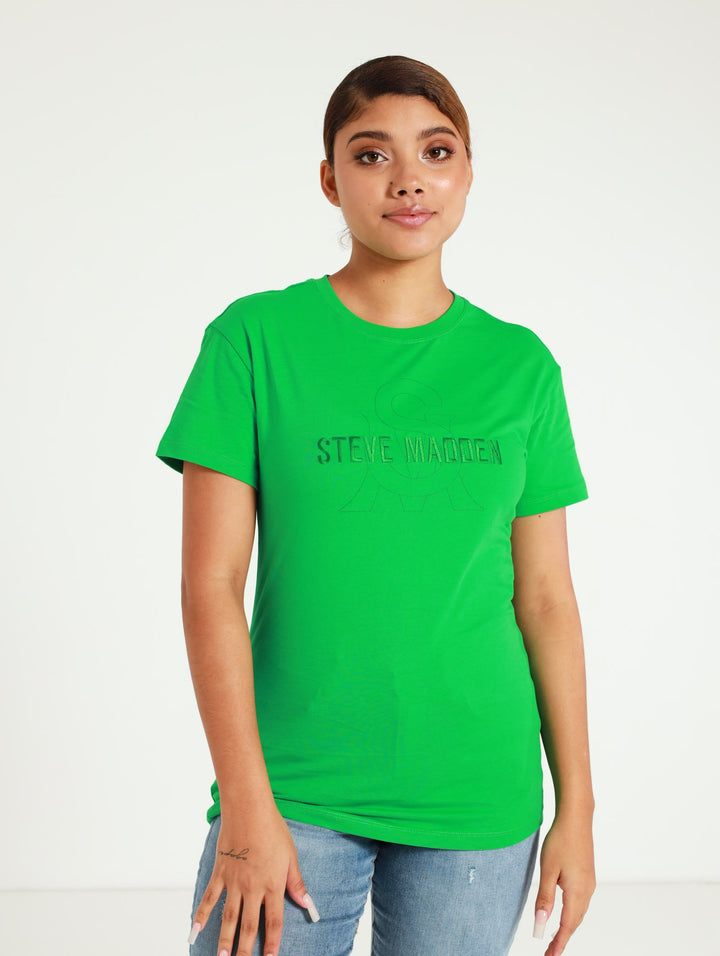 Laila Small Logo Tee - Green