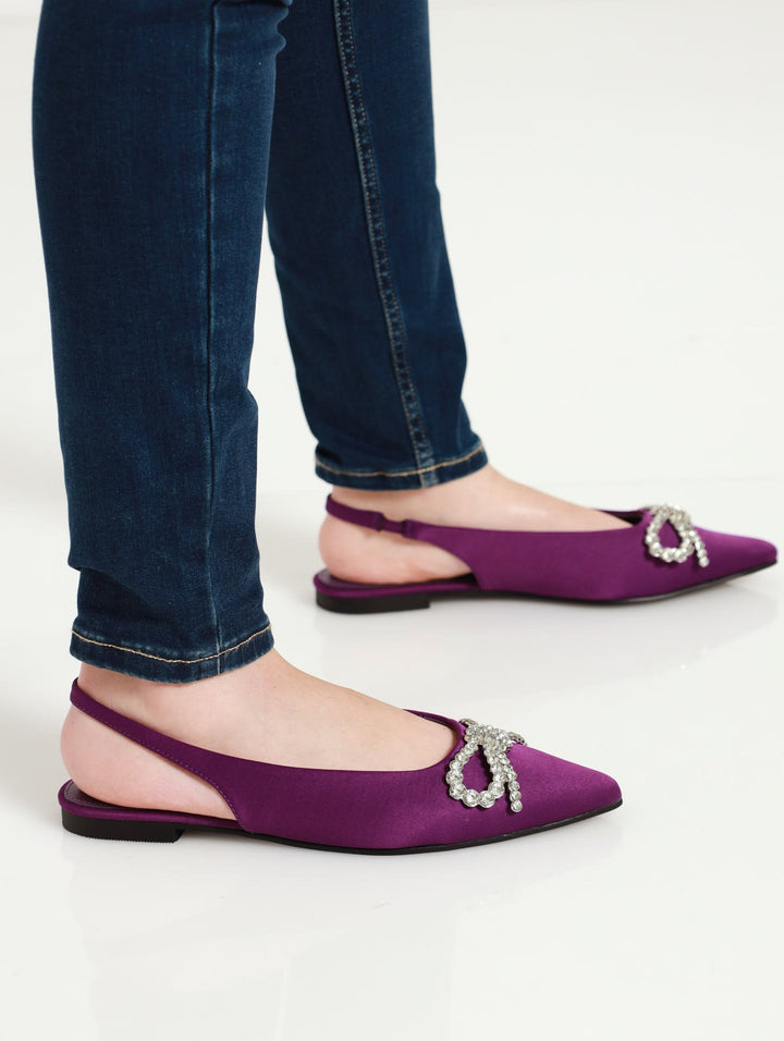 Printed Pony Hair Loafer - Plum