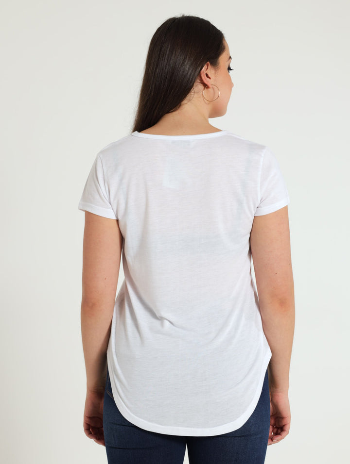 Basic Pocket Tee - White