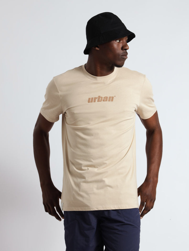 Runstitch Logo Tee - Tan