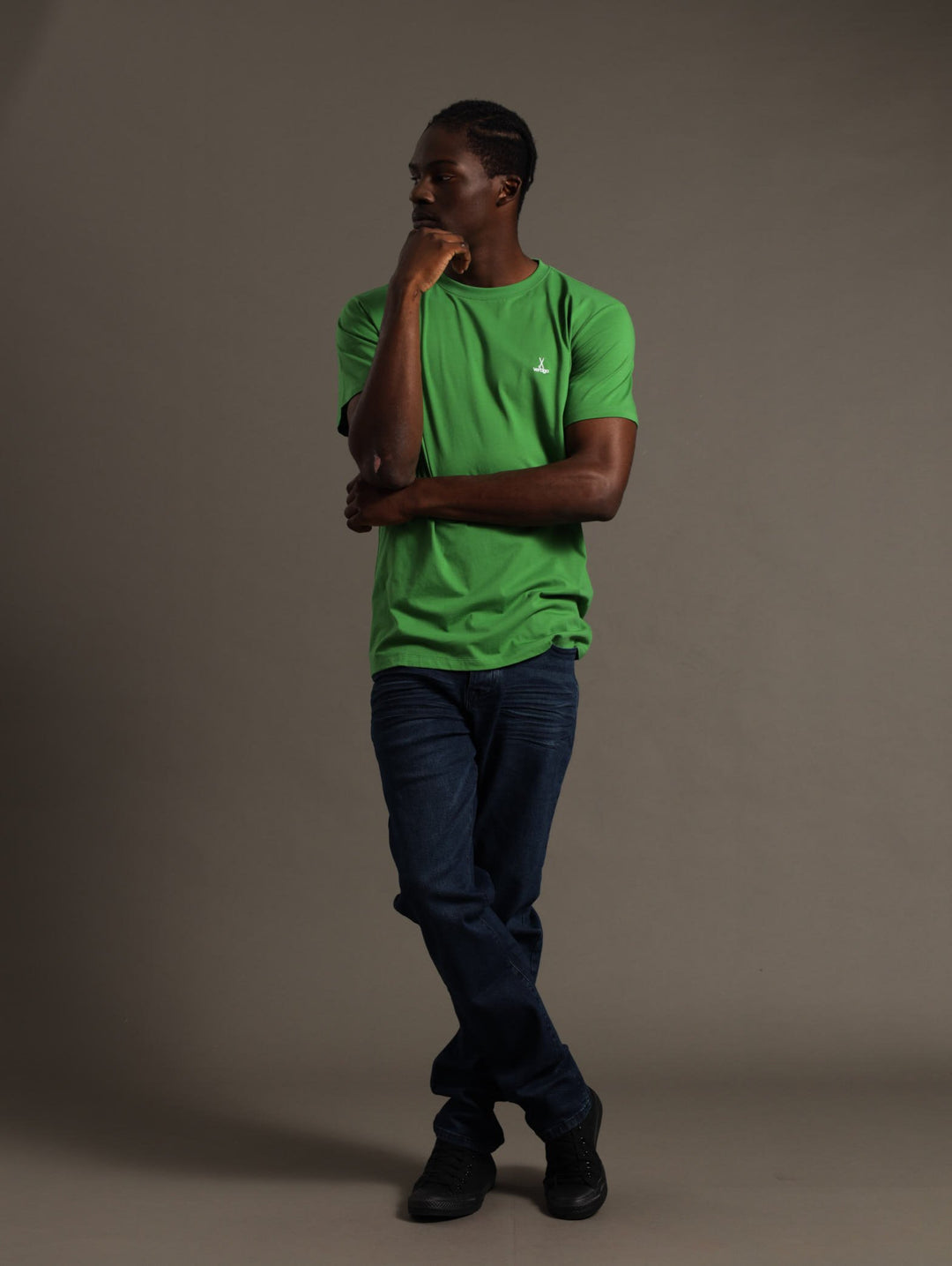 Tapered Denim Jeans - Denim