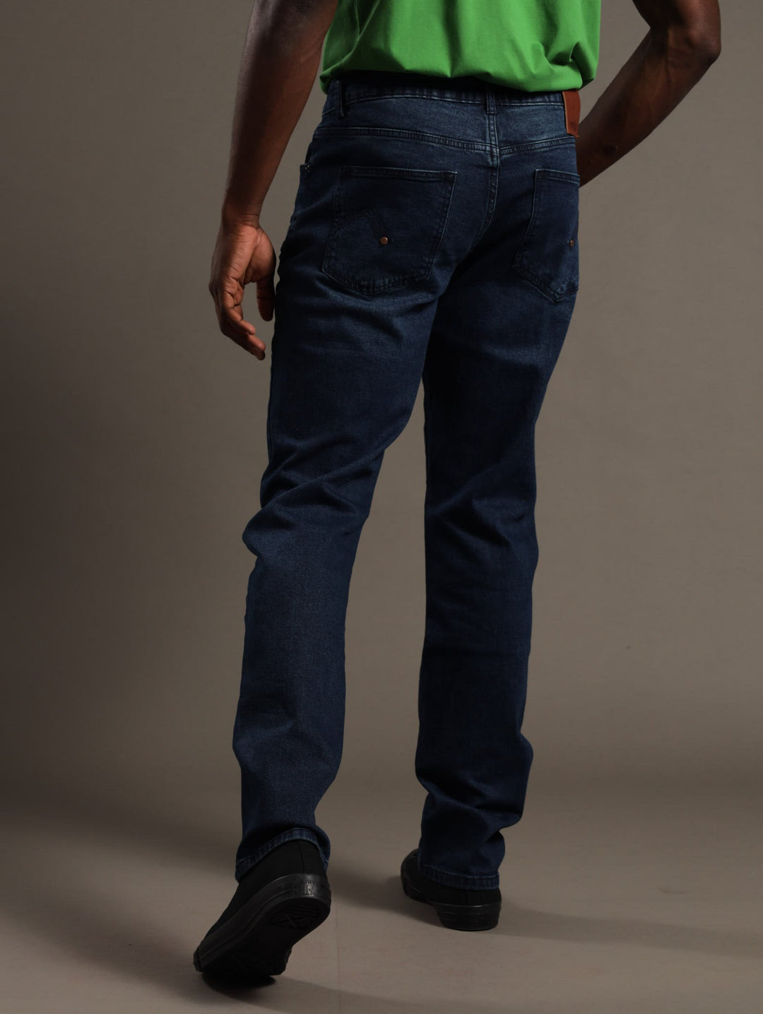 Tapered Denim Jeans - Denim