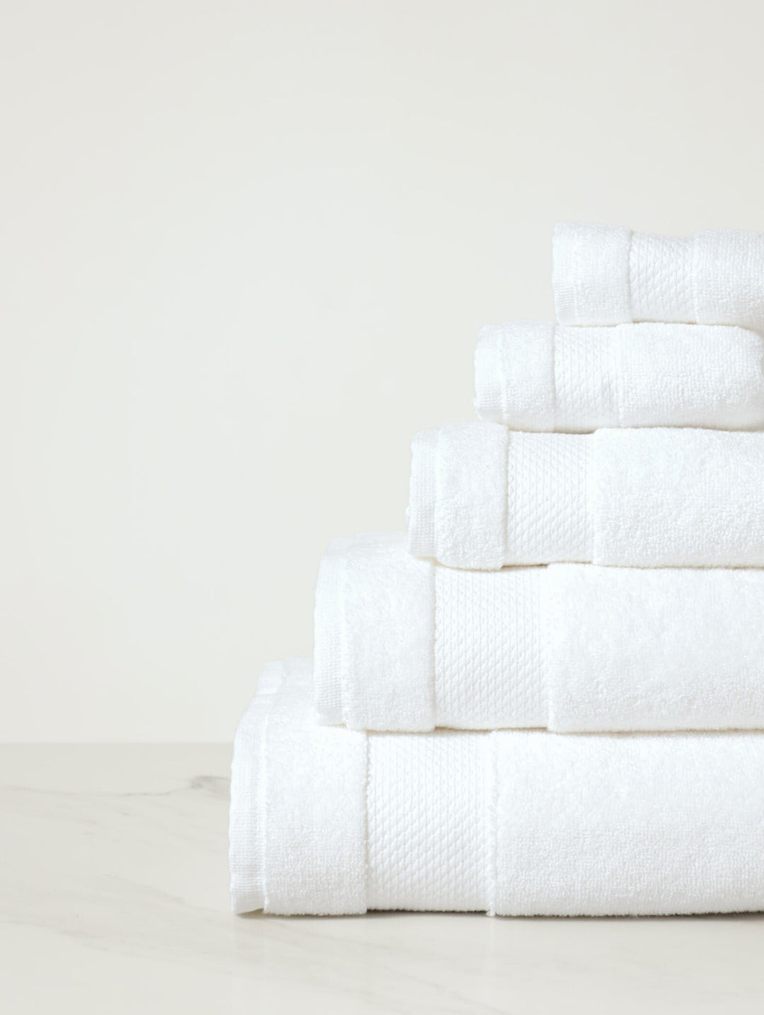 Zero-Twist Luxury Bath Towels - White