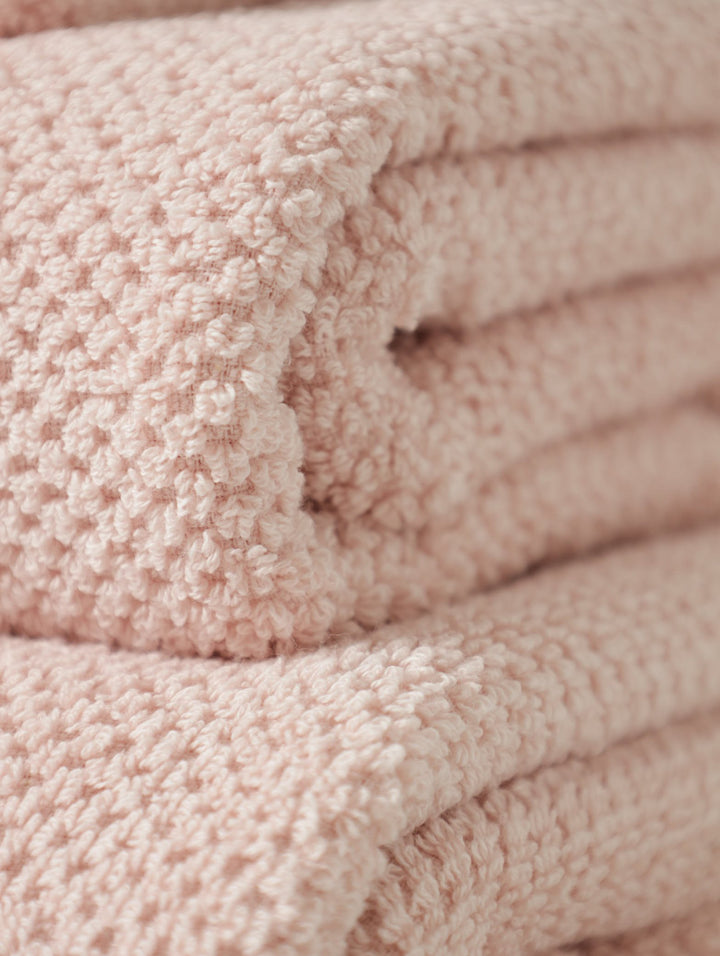 Premium Textured Bath Towels - Rose