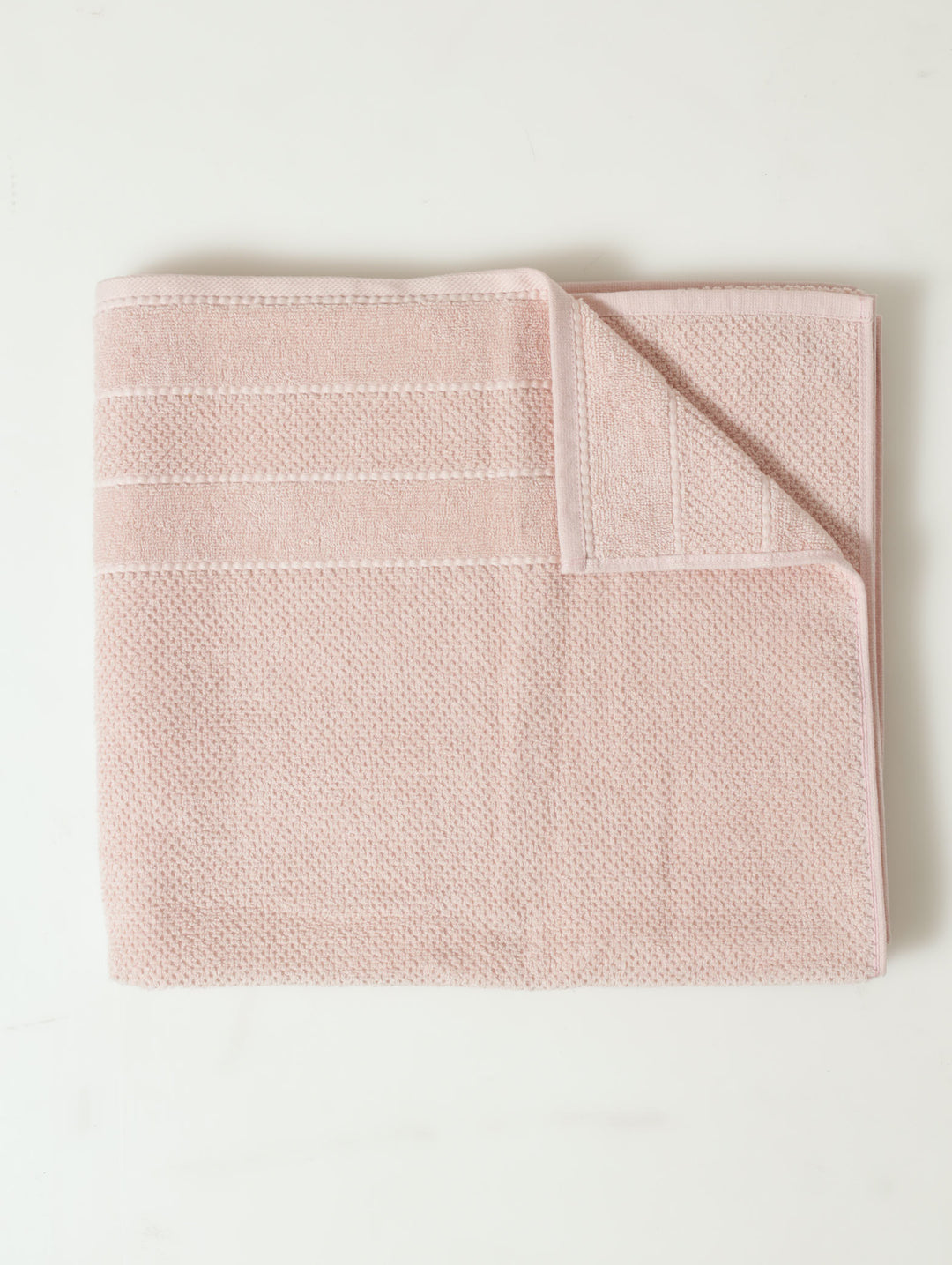 Premium Textured Bath Towels - Rose