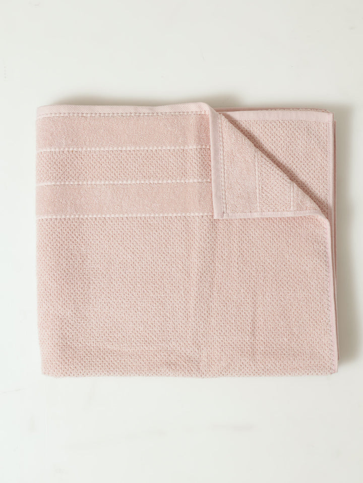 Premium Textured Bath Towels - Rose