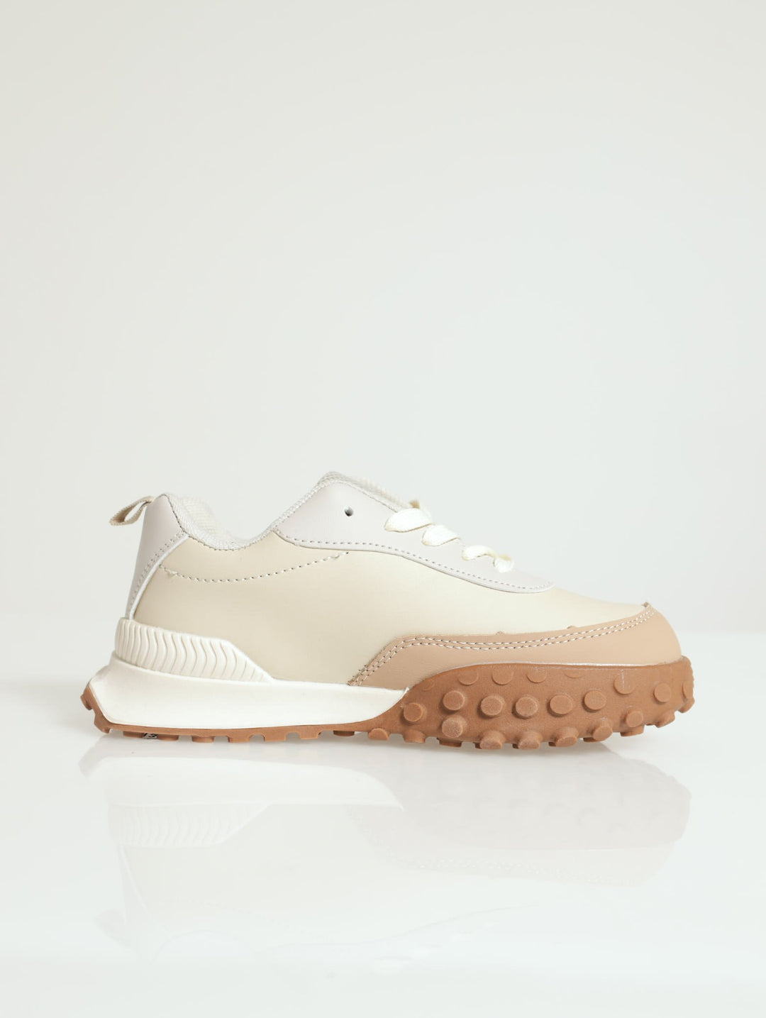 Girls Retro Sneaker - Nude