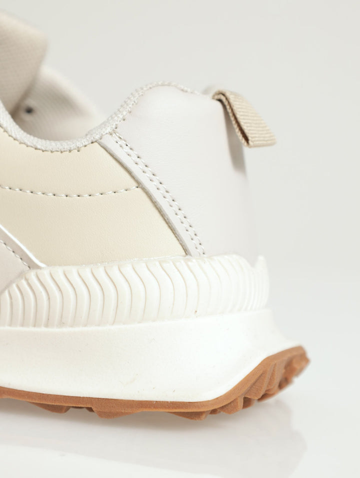 Girls Retro Sneaker - Nude