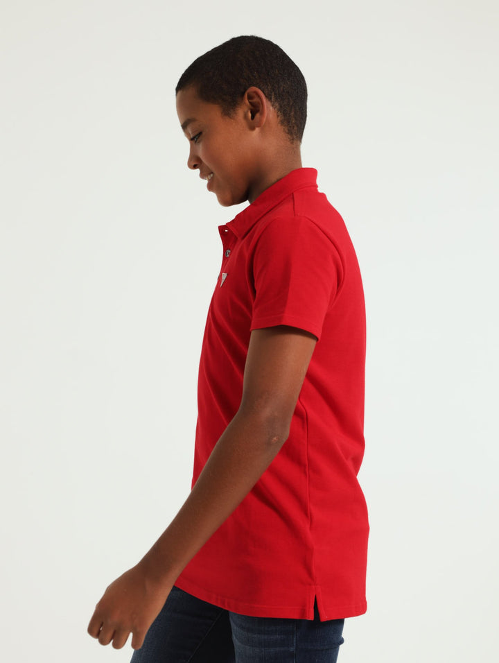 Boys Core Polo Golfer - Red