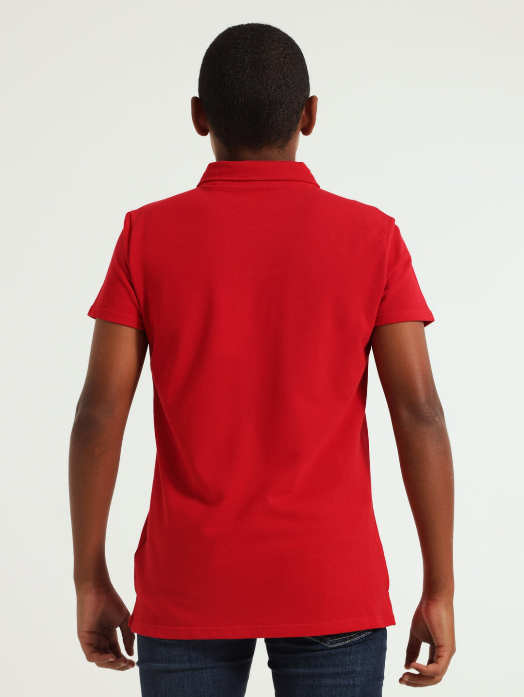 Boys Core Polo Golfer - Red