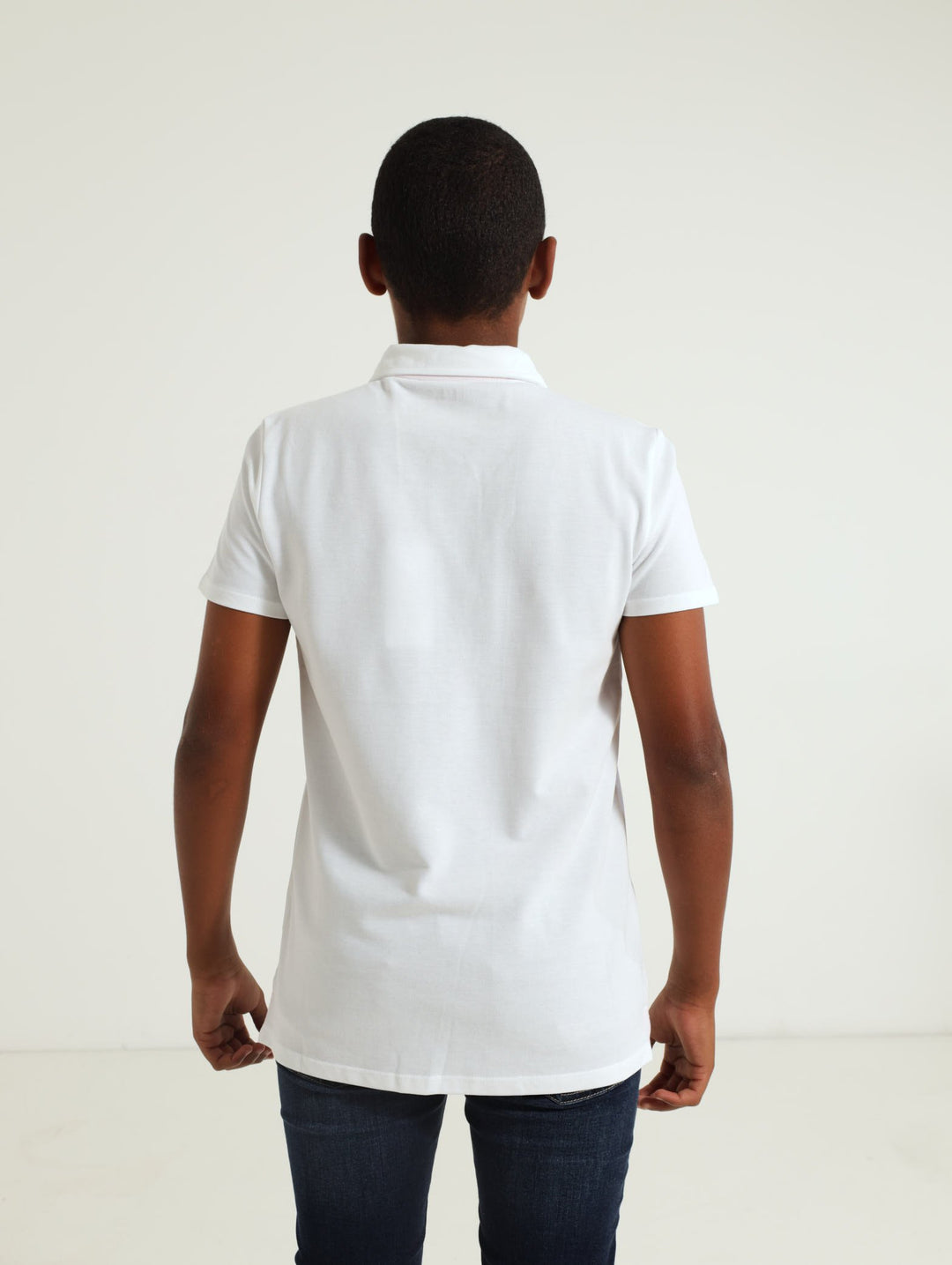 Boys Core Polo Golfer - White